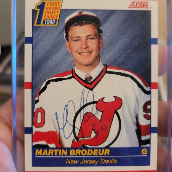 Martin Brodeur AUTOGRAPHED 1990-91 Score Rookie Card #439 Devils SIGNED - Picture 1 of 1